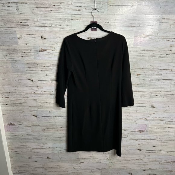 21. Cartise black midi dress size 10 cut out detail - Picture 4 of 9